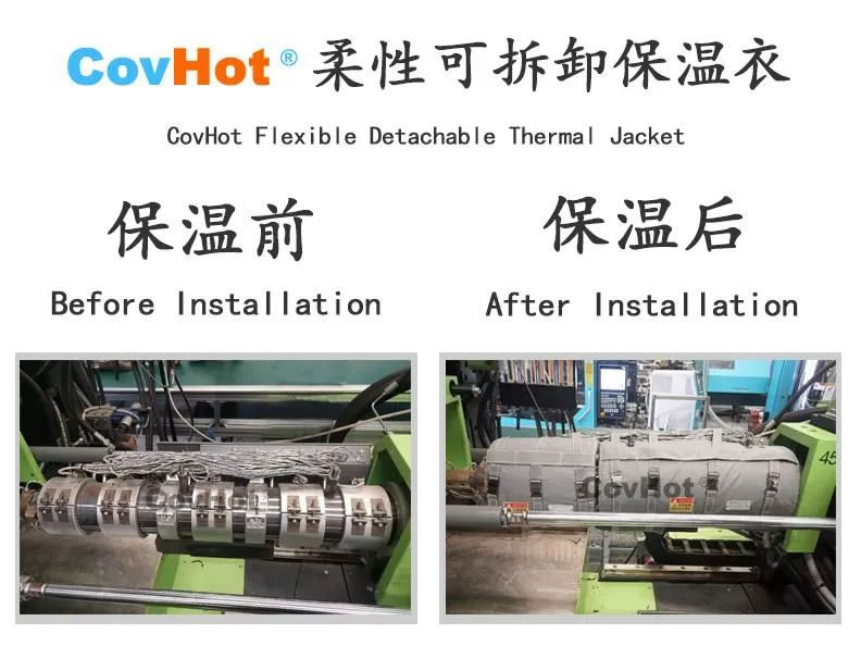 可拆式保溫套，注塑機(jī)節(jié)能利器